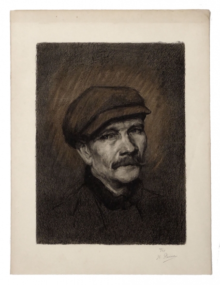Gesigneerde litho in kleur van Kurt Peiser