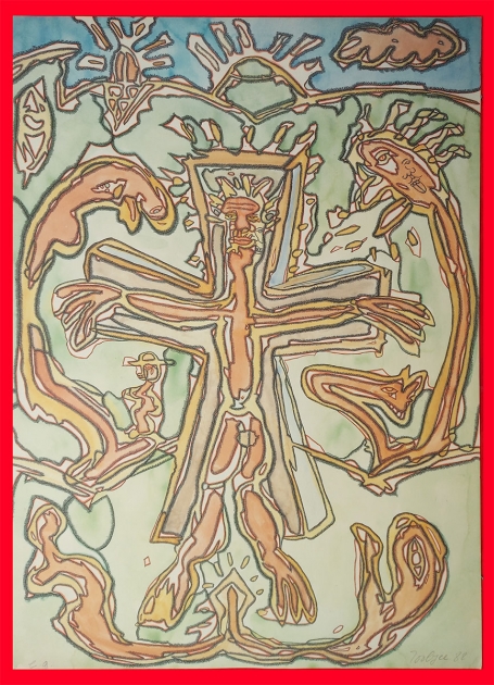Litho van de Belgische kunstenaar Pjeroo Roobjee kopen