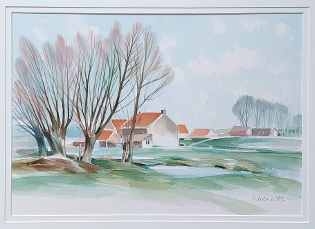 Aquarel van de Belgische kunstenaar Marcel Cockx kopen