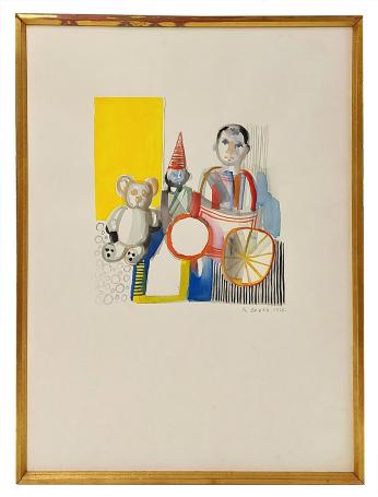 Kindje met speelgoed 1972