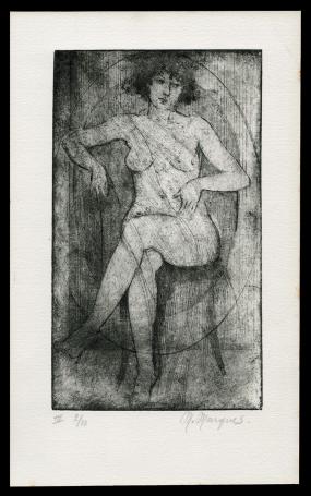 Naakte dame op de stoel III 2/10