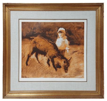 Litho, Kindje bij het geitje