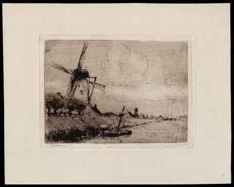 Damme, de molen aan de vaart