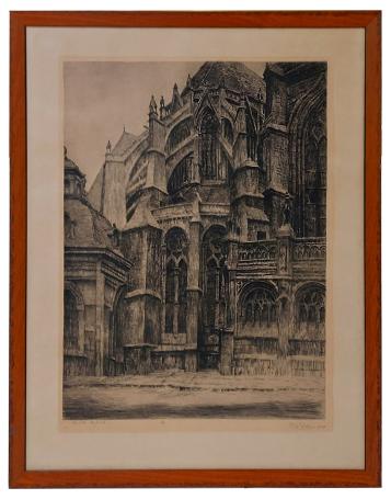 Chevet de Sainte Gudule 1939 2/100