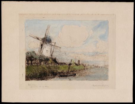 Opgehoogde ets op Chine, Damme