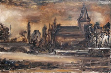 Schilderij uit 1964 van de kunstschilder Roger Nellens