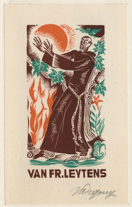 Ex libris Van Fr. Leytens 1937