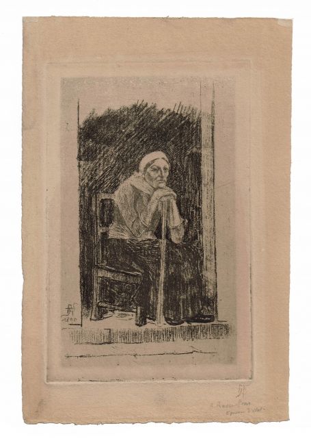 Noir épruve d'artiste 1890