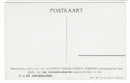 Postkaart van de Mechelse kunstenaar Alfred Ost