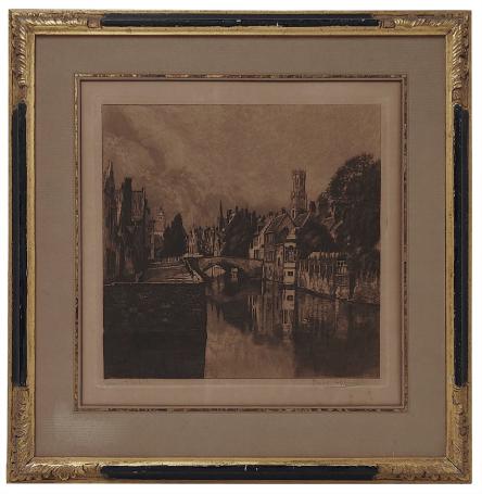 Belfort van Brugge vanaf de grachten EA