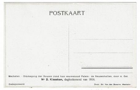 Postkaart van de Mechelse kunstenaar Alfred Ost