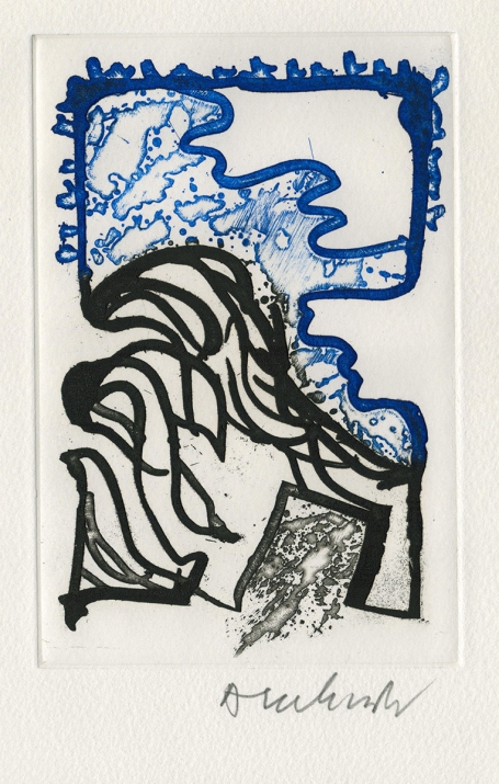 Kunstwerk op papier van Pierre Alechinsky