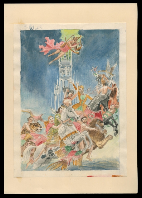 Kunstwerkje, aquarel van Pascal Van Den Steen