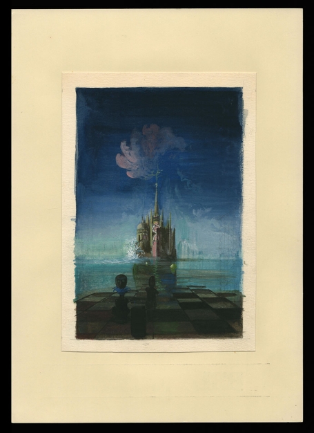 Voorstudie,  Aquarel Waandenkbeeld