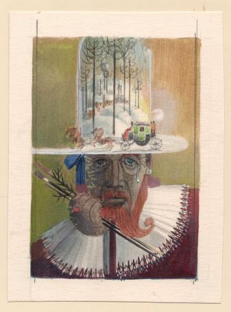 Voorstudie,  Aquarel Weemoed