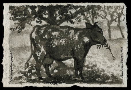 Aquarel "Een zorgeloze jeugd" 1986