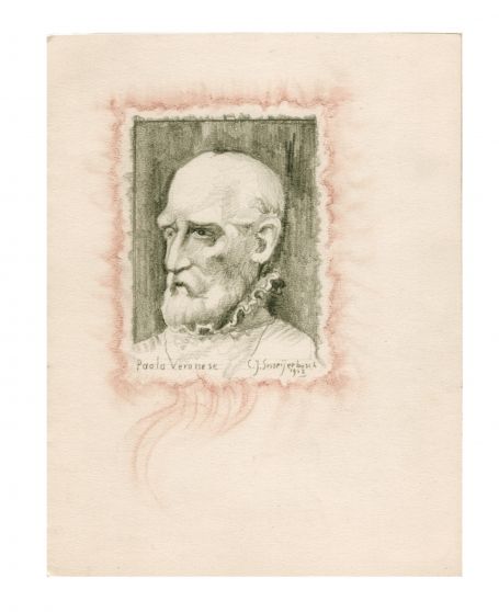 Tekening van Cornelis Johannes Snoeijerbosch uit 1912