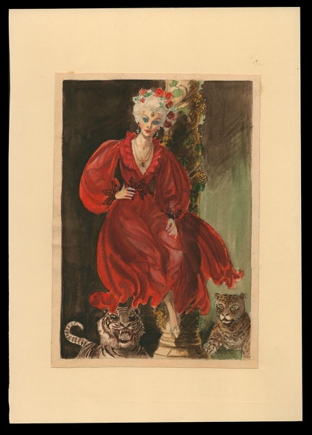 Aquarel voor "Ode aan de vrouw"