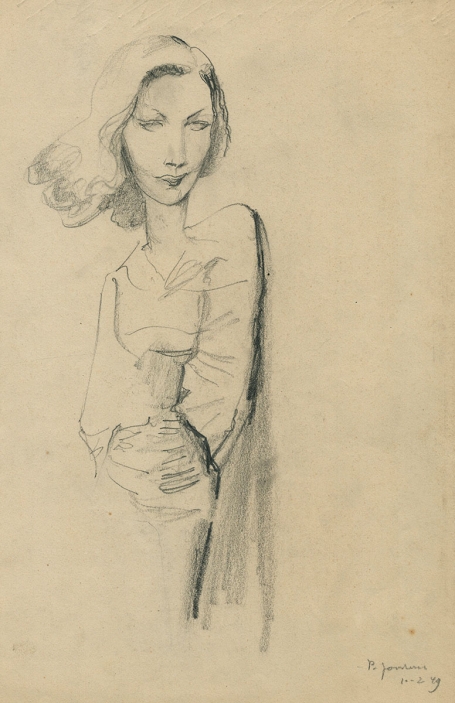 Kunstwerkje op papier van  Paul Joostens