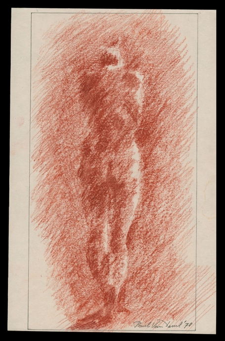 Gefixeerde tekening, De naakte dame 1978