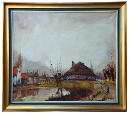 Boerderij met ven en knotwilgen