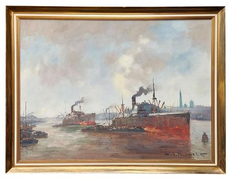 Stoomboten op de Schelde