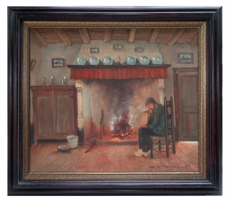 Schilderij van Belgische schilder Henri Joseph Pauwels