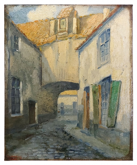 Schilderij van de Gentse schilder Piet Lippens