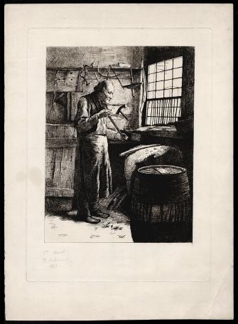 De kuiper aan het werk, 2de staat 1883