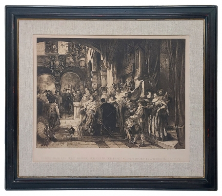 Kopergravure van Piet Verhaert
