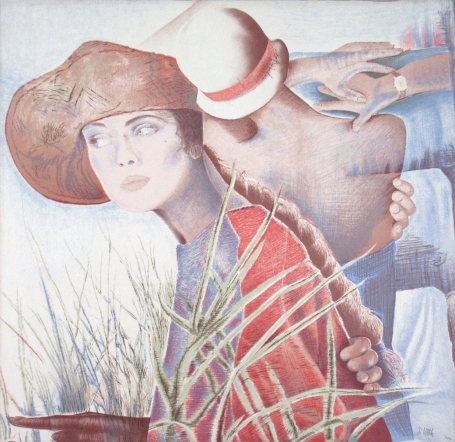 Vrouw, Litho van Pol Mara een Belgische kunstenaar