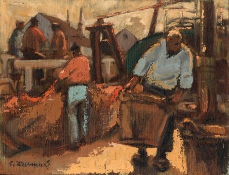 Achat d'un tableau de Lucien Desmaré, peintre belge