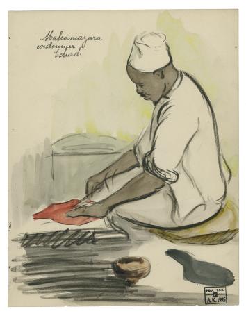 Aquarel van de Belgische kunstenares Alice Keelhoff