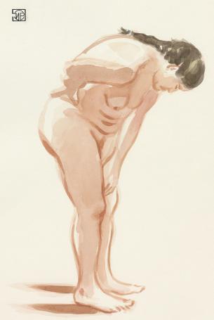 Aquarel van de Antwerpse kunstenaar Paul Van Dessel kopen