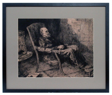 Oude zittende man 1912