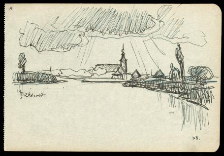 Tekening uit 1925 van Richard Richard Baseleer kopen