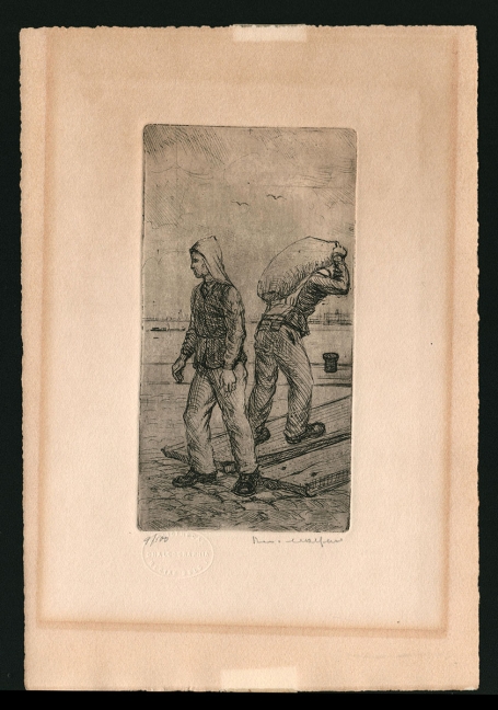 Zakgoed laden in de haven 9/100