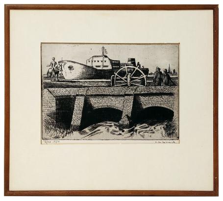 Het schip aan het Antwerpse sas 1971 2/10