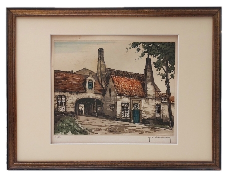 Herenhoeve, litho van Roger Hebbelinck kopen
