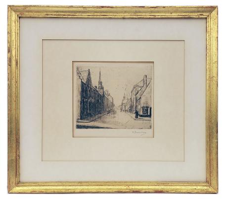 Straatje met twee kerken