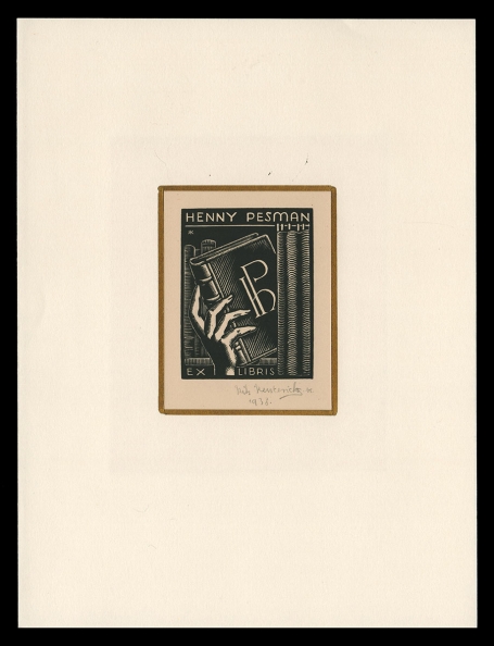 Ex libris Henny Pesman 1938