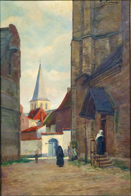 Schilderij van de Mechelse kunstenaar, schilder Rik Verheyden