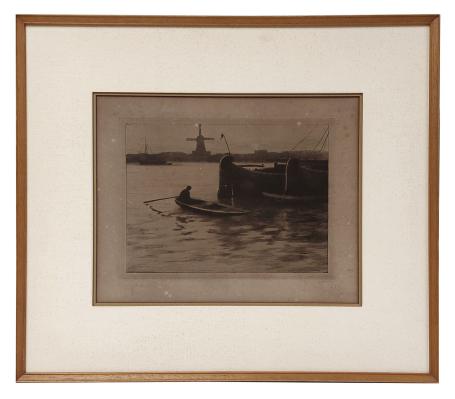 Ets, sloep op het water 1893