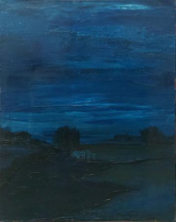 Schilderij uit 1963 van de kunstschilder Roger Nellens