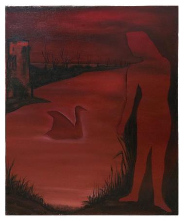 De vrouw en de eend bij de toren 1965