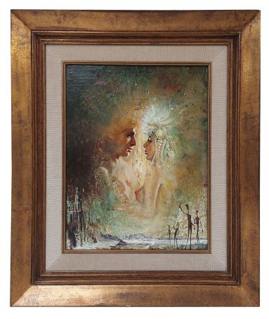 Man en vrouw in de wereld