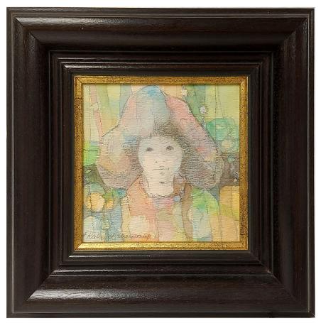 Aquarel, het meisjeshoofdje 1984