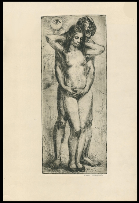 Adam en Eva met het goddelijk oog