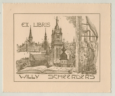 Ex Libris Willy Scheerders +/- 1947