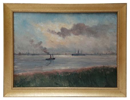 Schilderij Schelde van Romain Steppe kopen